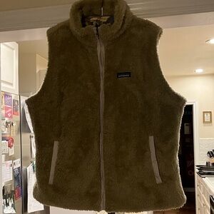 Patagonia Los Gatos Fleece Vest XXL Beige Recycled Polyester